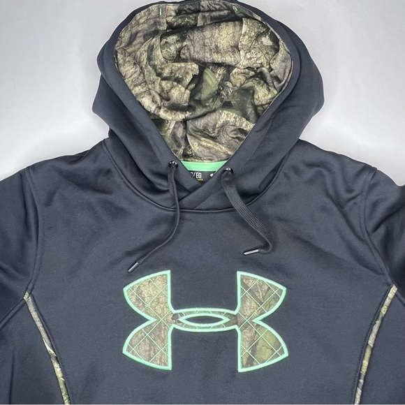 Under Armour women’s pull over sweater with hoodie, size extra large gray - Picture 3 of 5